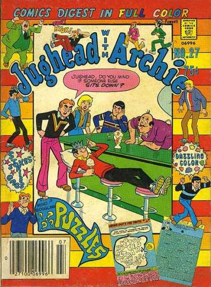 Jughead with Archie Digest 27 - Soda Fountain - Archie - Betty - Puzzles - Mazes
