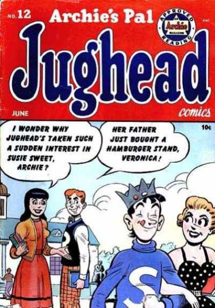 Jughead 12 - Archies Pal - Veronica - Betty - Clouds - Hamburger Stand