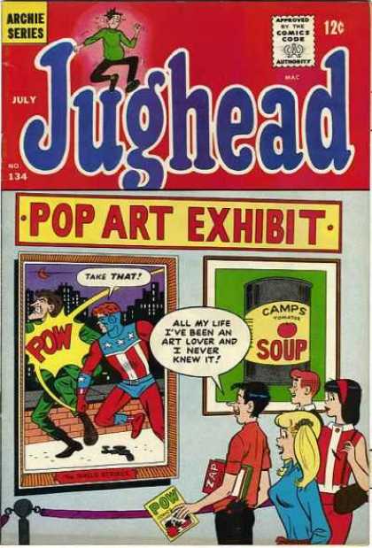 Jughead 134 - Archie Series - Costumes - Comics Code - Pop Art Exhibit - People
