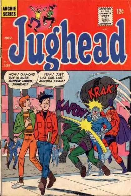 Jughead 138 - Archie Series - Diamond Guy Is Sure Super Hard Jughead - Yeah Just Like Our Last Algebra Exam - Comics Code - Broken Rock