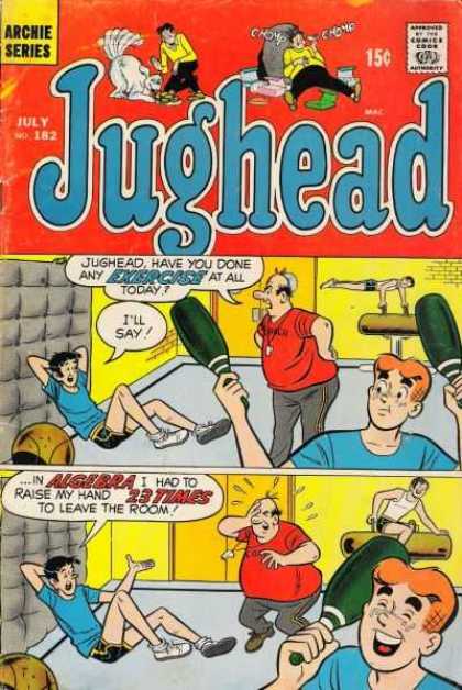 Jughead 181 - Balance Beam - Algebra - Exercise - Bowling Pins - Red Shirt