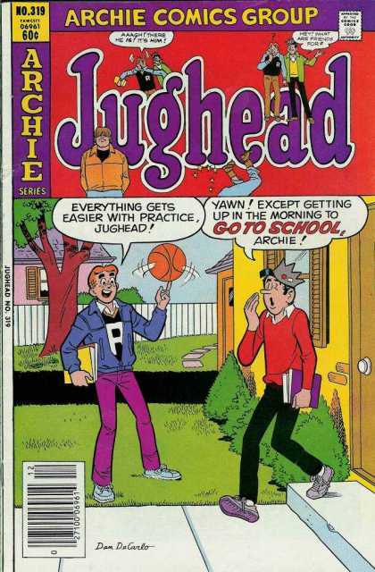 Jughead 319 - Archie Comics - Basketball - Humor - House - Walking