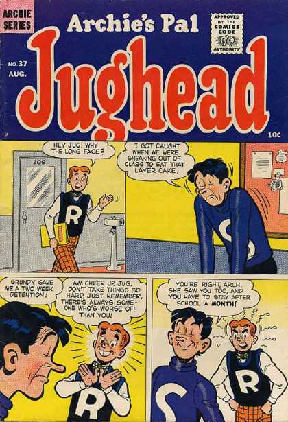 Jughead 37 - Archie - Layer Cake - Detention - High School - Long Face