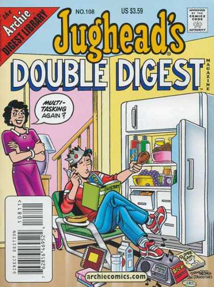 Jughead's Double Digest 108 - Lazy - Guy - Mom - Funny - Multi Task