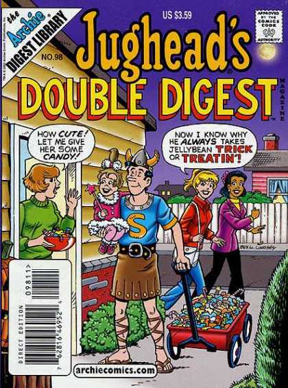 Jughead's Double Digest 98 - Jellybean - Trick Or Treat - Halloween - Viking - Candy
