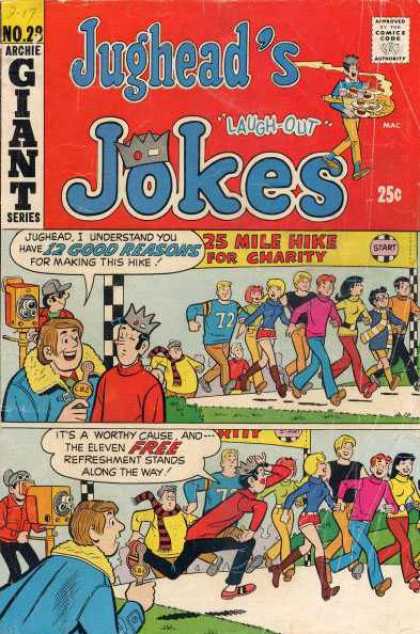 Jughead's Jokes 28 - Laugh-out - 12 Good Reasons - Charity - Hike - Archie Giant Series