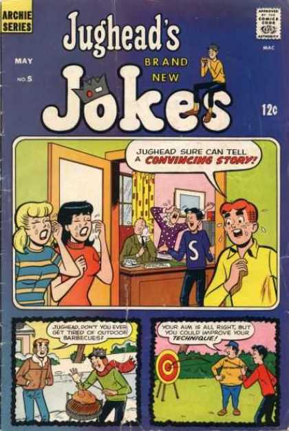 Jughead's Jokes 5 - Archie Comics - Betty And Veronica - Archery - Crying - Barbecues