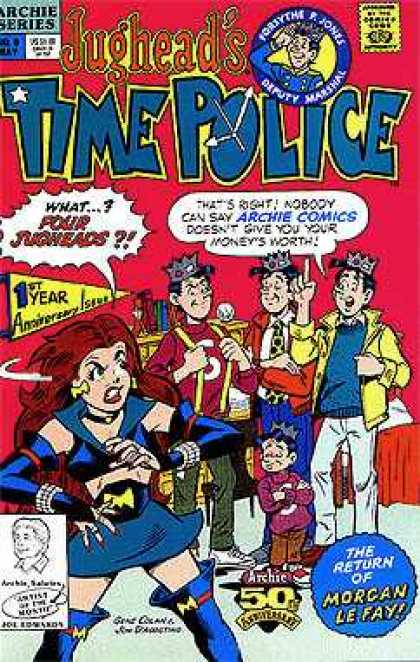 Jughead's Time Police 6 - Archie Series - Boys - Girl - 1st Year Aniversary Issue - The Return Of Morgan Le Fay - Gene Colan, Jon D'Agostino