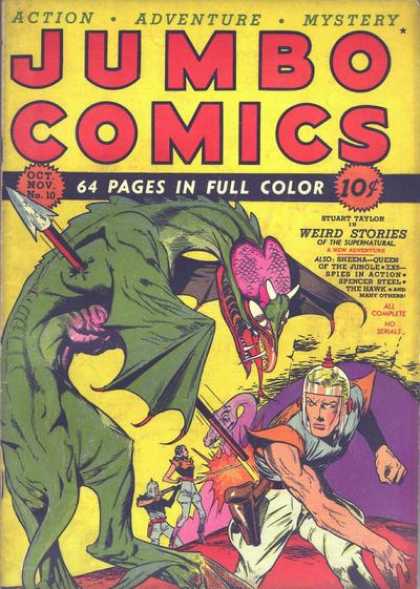 Dragon - Knight - Spear - Fight - Action Jumbo Comics 10 - Dragon - Knight - Spear - Fight - Action