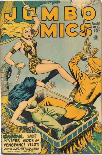 Jumbo Comics 102 - Elephant - Flying Death - Full Power - Gun Fight - Longhair Women