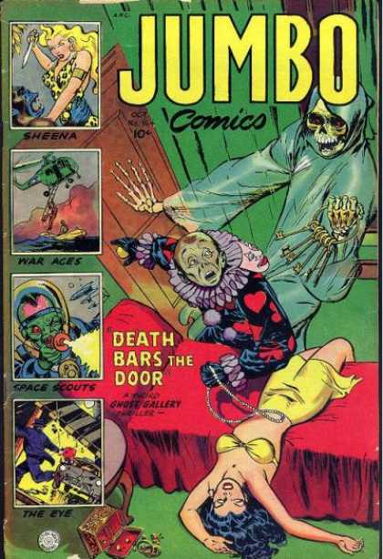 Jumbo Comics 164 - Ghost - Clown - Sheena - Death