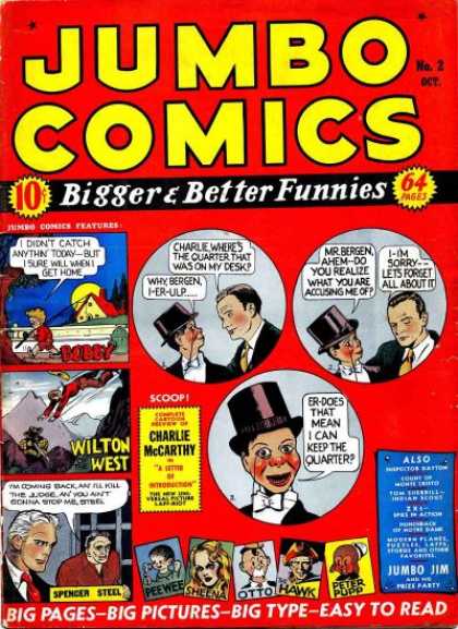 Bigger U0026 Better Funnies - Charlie Mccarthy - Wilton West - Jumbo Jim - Big Pages Jumbo Comics 2 - Bigger U0026 Better Funnies - Charlie Mccarthy - Wilton West - Jumbo Jim - Big Pages