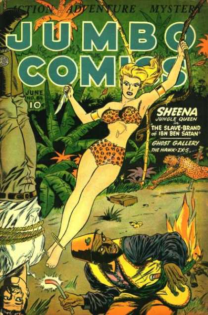 Jumbo Comics 64 - Sheena - Leopard