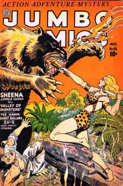 Jumbo Comics 66 - Monster - Jungle - Action Adventuremystery - Werewolf - Sheenajungle Queen