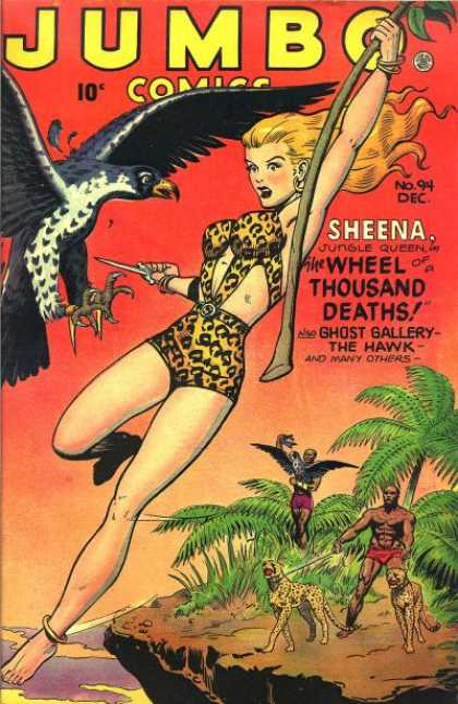 Jumbo Comics 94 - Hawk - Sheena - Wheel - Deaths - Ghost Gallery