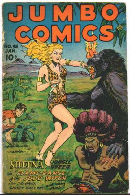 Jumbo Comics 95 - Gorilla - Torch - Headdress - Savannah - Sheena