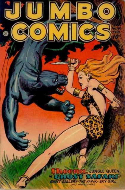 Jumbo Comics 96 - Sheena - Knife - Black Panther