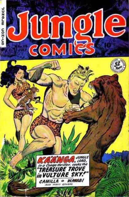 Jungle Comics 115 - Knife - Kaanga - July - Babe - Animal