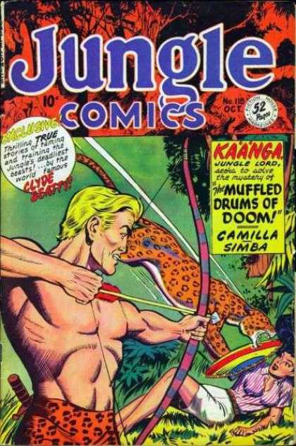 Jungle Comics 118 - Kaanga - Muffled Drums Of Doom - Clyde Beatty - Issue 118 - October Issue