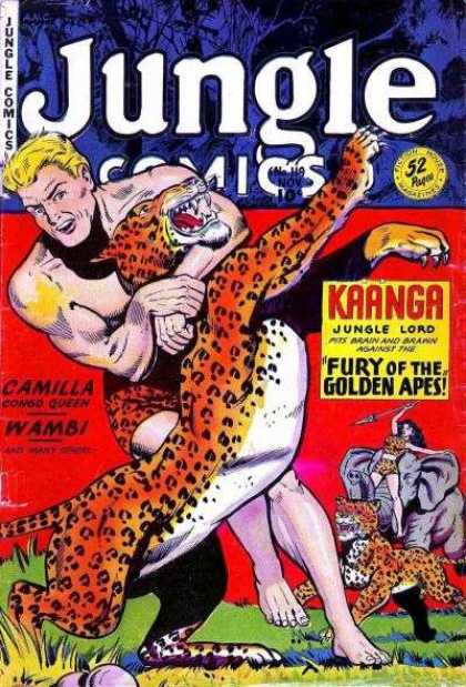Jungle Comics 119 - Kaanga - Fury Of The Golden Apes - Camilla Congo Queen - Wambi - Jaguar