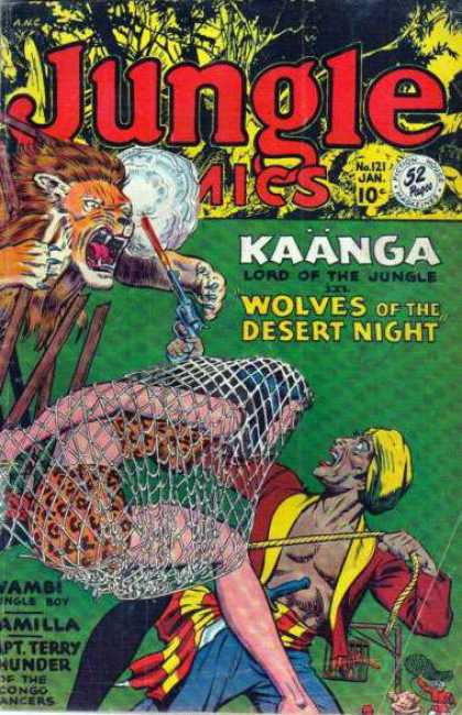 Jungle Comics 121 - Kaanga Lord Of The Jungle - Wolves Of The Desert Night - Lion - Jungle Woman - Native