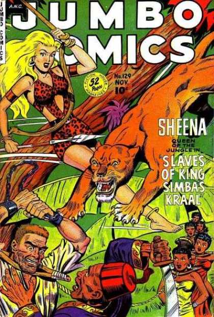 Jungle Comics 129 - Jumbo Comics - No129 - 52 Pages - Sheena - Arrow