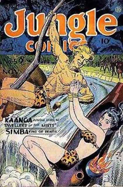 Jungle Comics 59 - Vine - Simba - Dwellers Of The Mist - River - Rope