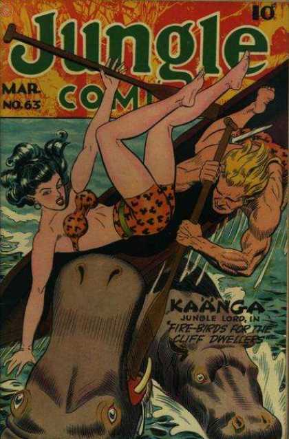 Jungle Comics 63 - Mar - No63 - Kaanga - Water - Fight