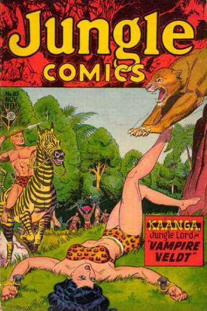 Jungle Comics 83 - Spear - Zebra - Leopard - Kaanga - Vampire Veldt