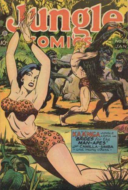 Jungle Comics 85 - Apres - Man - Woman - Jungle - Captive