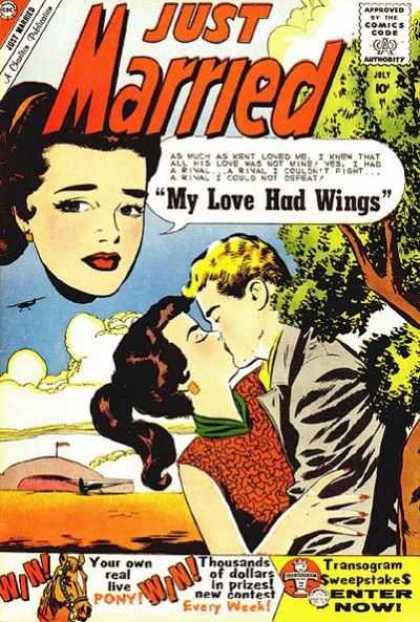 Just Married 14 - Kissing - One Boy - One Girl - Aeroplane - Sea