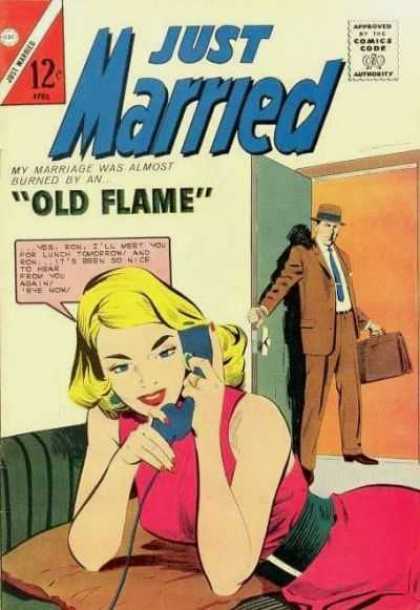 Just Married 36 - Comics Code Authority - Old Flame - 12 Cents - Marriage - Married