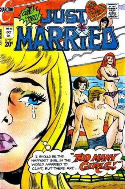 Just Married 88 - Beach - Crying - Swimsuit - Ocean - Girls
