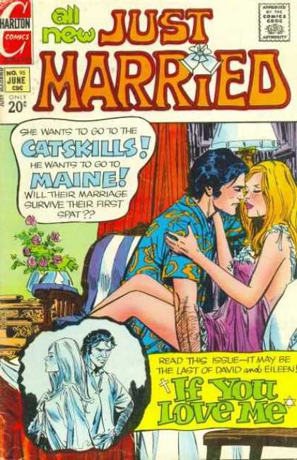 Just Married 95 - Catskills - Maine - Couple - Lovers - The 70s