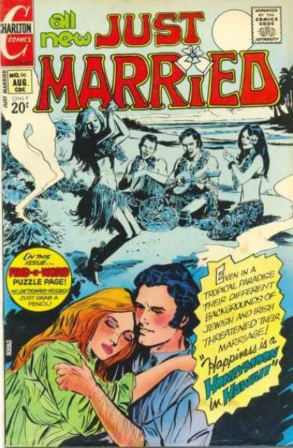 Just Married 96 - Charlton Comics - All New - Woman - Man - Comics Code