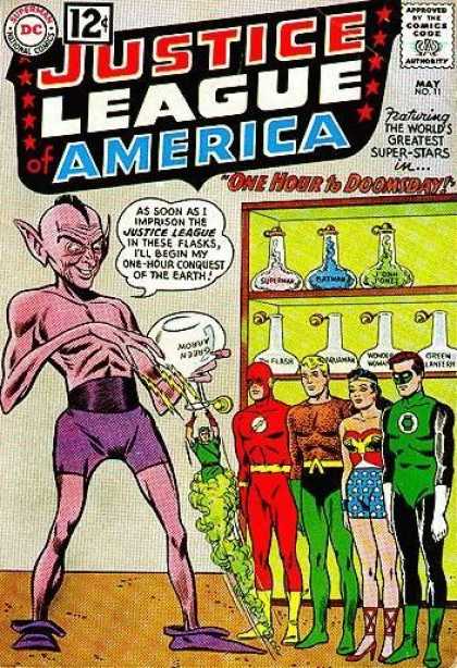 Justice League of America 11 - Comics Code - Dc - Troll - Superheroes - One Hour To Doomsday - Murphy Anderson