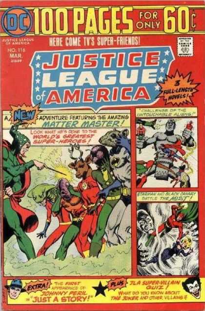 Justice League of America 116 - Joker - Magic - Statue - Rat Head - Superfriends - Nick Cardy