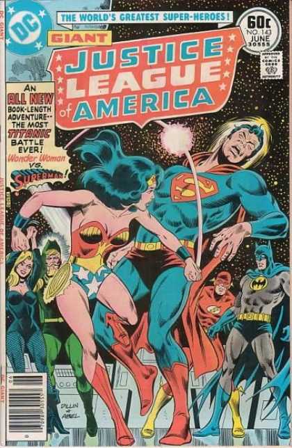 Justice League of America 143 - Dc Comics - Wonder Woman - Superman - Batman - Flash