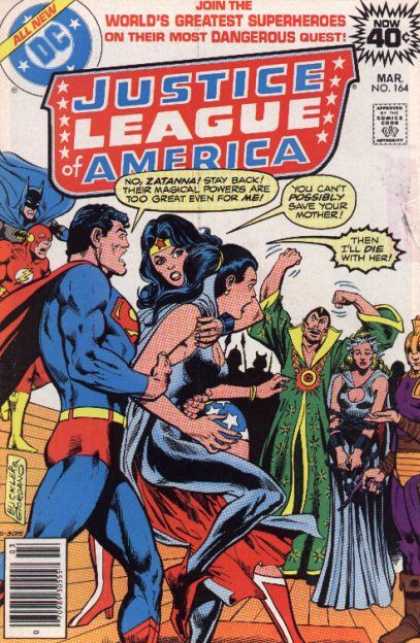 Justice League of America 146 - Joun The Worlds Greatest Superheroes - On Their Most Dangerous Quest - Mar No 164 - All New Dc - Zatanna