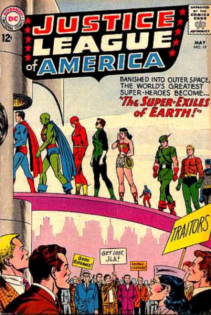 Justice League of America 19 - Super-heros - America - Space - Green - Red