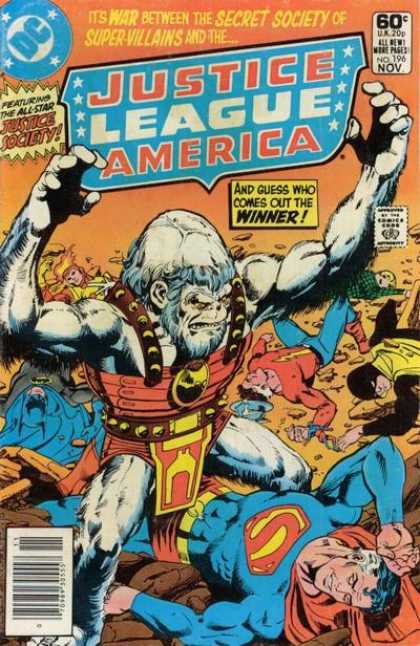 Justice League of America 196 - War Of The Secret Society Of Supervillains - Winner - Justice Society - Gorilla - Superman - Dick Giordano, George Perez
