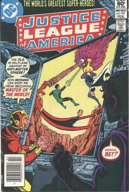 Justice League of America 199 - Great Heroes - Worlds Super Heroes - Master Of The World - Bet Hero - Dangerous Hero - George Perez