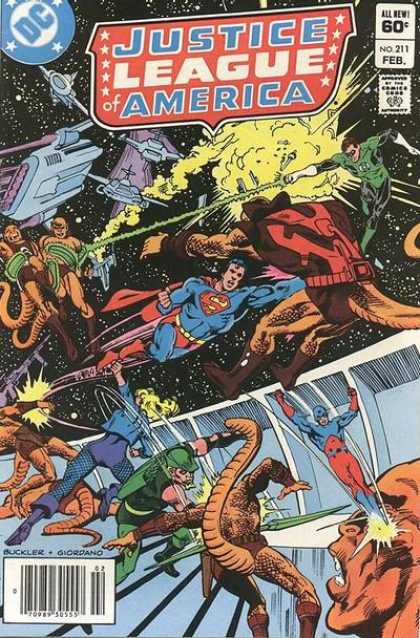 Justice League of America 211 - Superman - Outer Space - Space Ships - Green Lantern - Fights - Dick Giordano, Richard Buckler