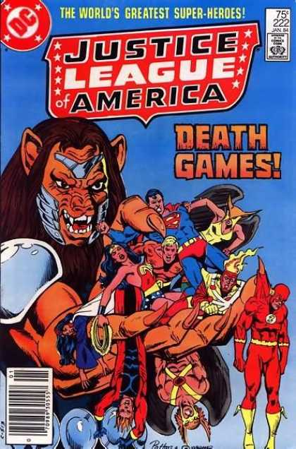 Justice League of America 222 - Superman - Flash - Wonder Woman - Aquaman - Death Games - Dick Giordano
