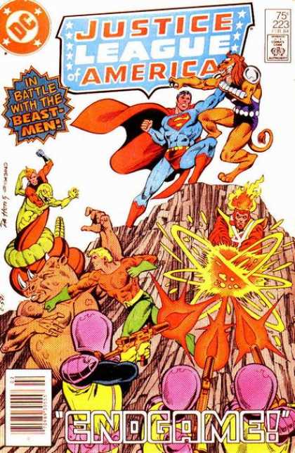 Justice League of America 223 - Beastmen - Superman - Endgame - Aquaman - Snake Creature - Dick Giordano
