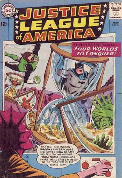 Justice League of America 26 - Dc - Batman - Clock - Superheroes - Four Worlds To Conquer