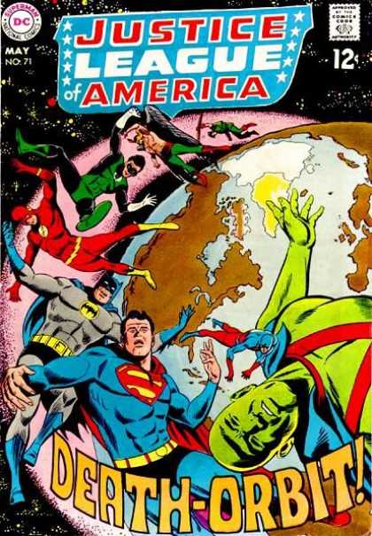 Justice League of America 71 - Flash - Planet - Angel - Approved By The Comics Code - Superman National Comics