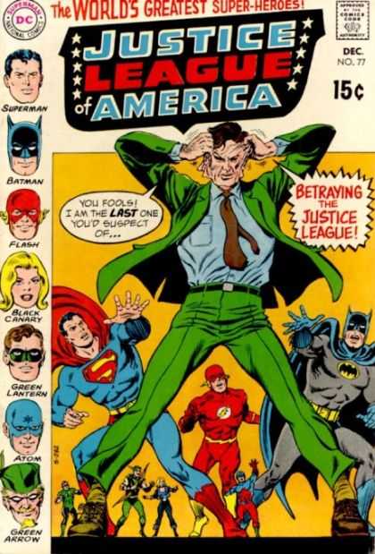 Justice League of America 77 - Dc Comics - Superman - Batman - Flash - Black Canary - Murphy Anderson