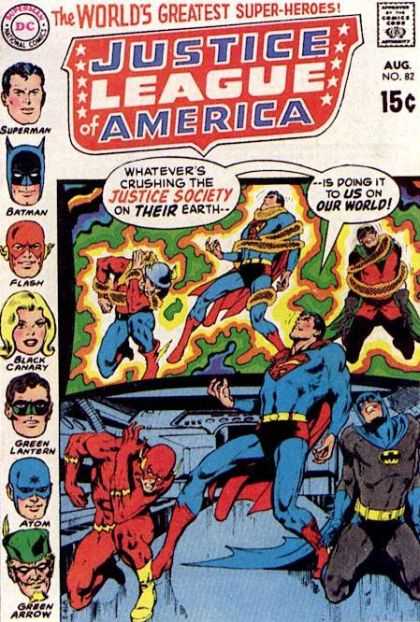 Justice League of America 82 - Superman - Batman - Flash - Black Canary - Green Lantern - Neal Adams
