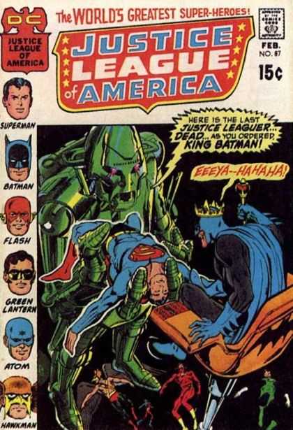 Justice League of America 87 - Justic League - Superman - Batman - Flash - Green Lantern - Neal Adams